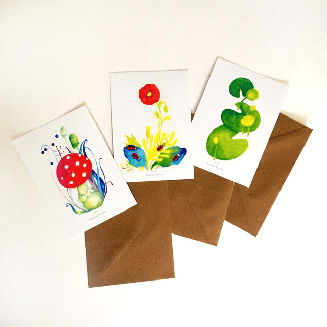 Set de cartes “Fleurs”